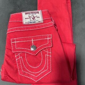 True Religion Skinny Jeans in Bright Coral